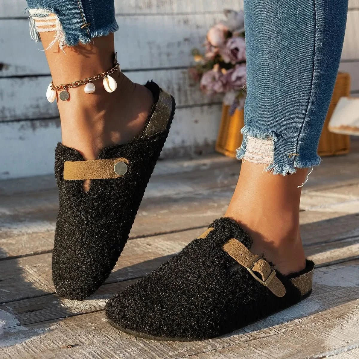 CONTRORTLUXE – Chaussures en laine de mouton luxueuses pour un confort ultime en hiver