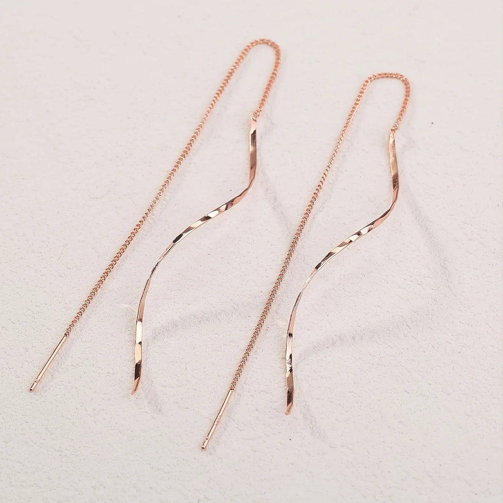 Boucles d'oreilles en vagues