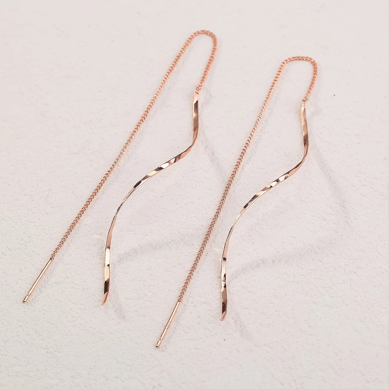 Boucles d'oreilles en vagues