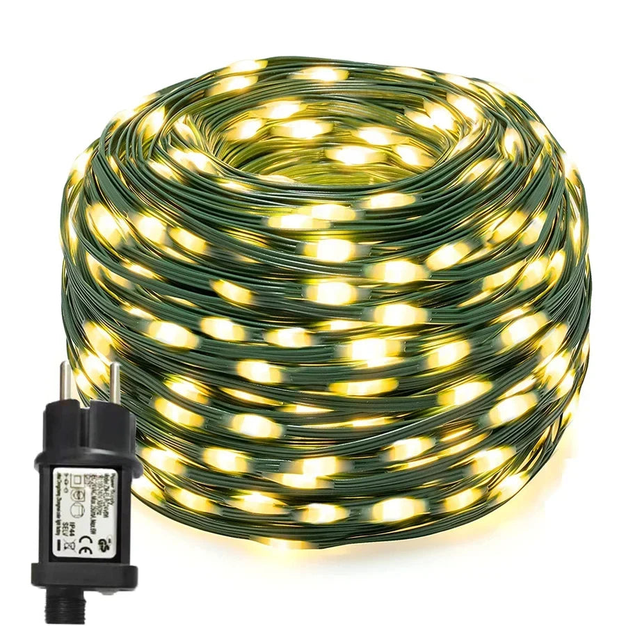 Guirlande LED Étanche pour Noël – Lumières pour Jardin & Terrasse