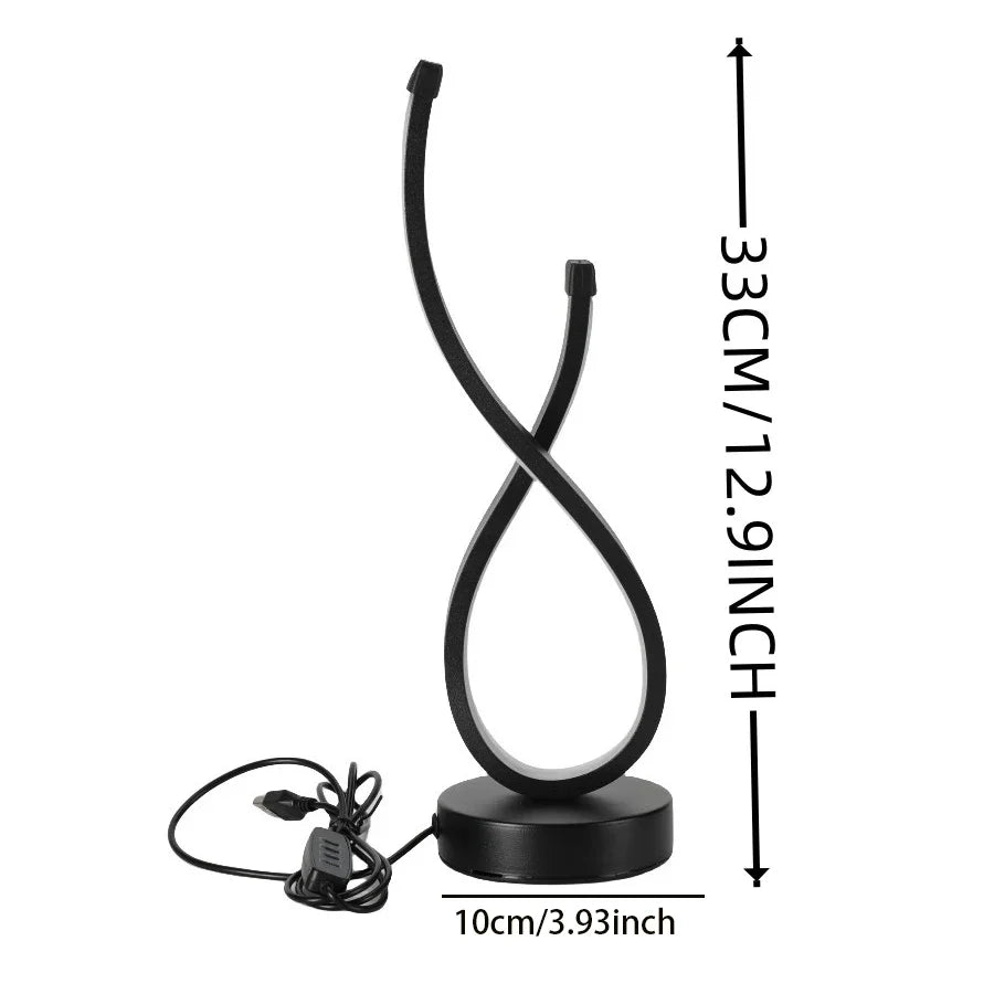 Lumoara Lampe de Table LED | Dimmable | 3 Couleurs de Lumière | Design Moderne