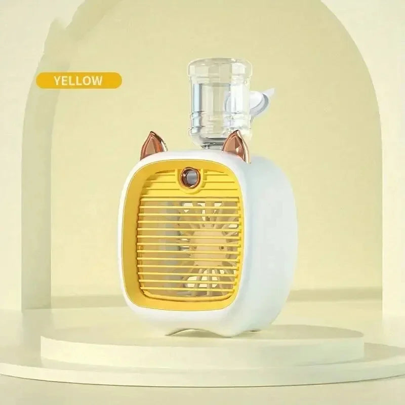 Ventilateur de climatisation mini USB avec humidificateur pour un refroidissement de bureau