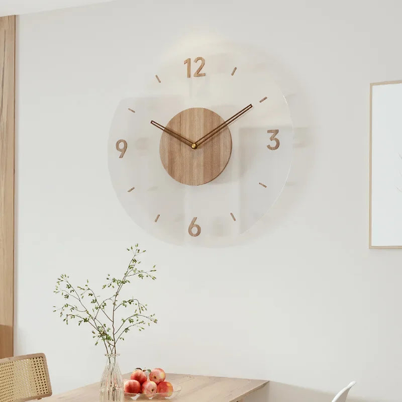 Skanto | Horloge murale moderne en bois – Design minimaliste et élégant pour le salon