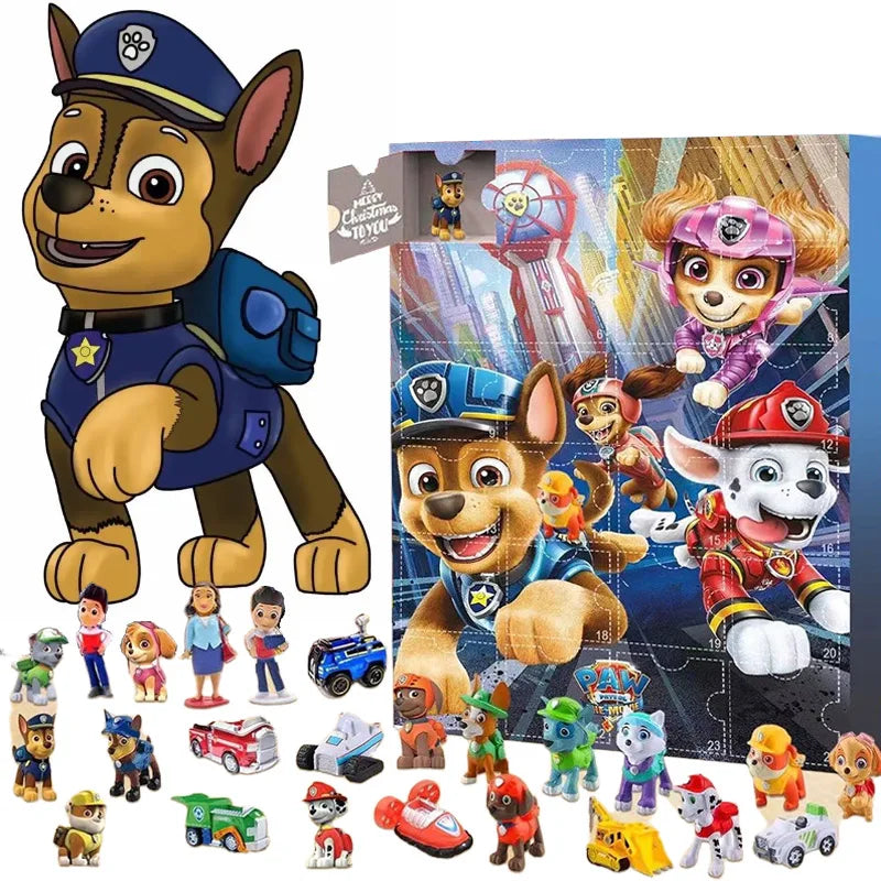 PawPatrol Joy | Calendrier de l'Avent avec 24 figurines magiques