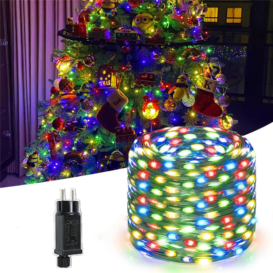 Guirlande LED Étanche pour Noël – Lumières pour Jardin & Terrasse