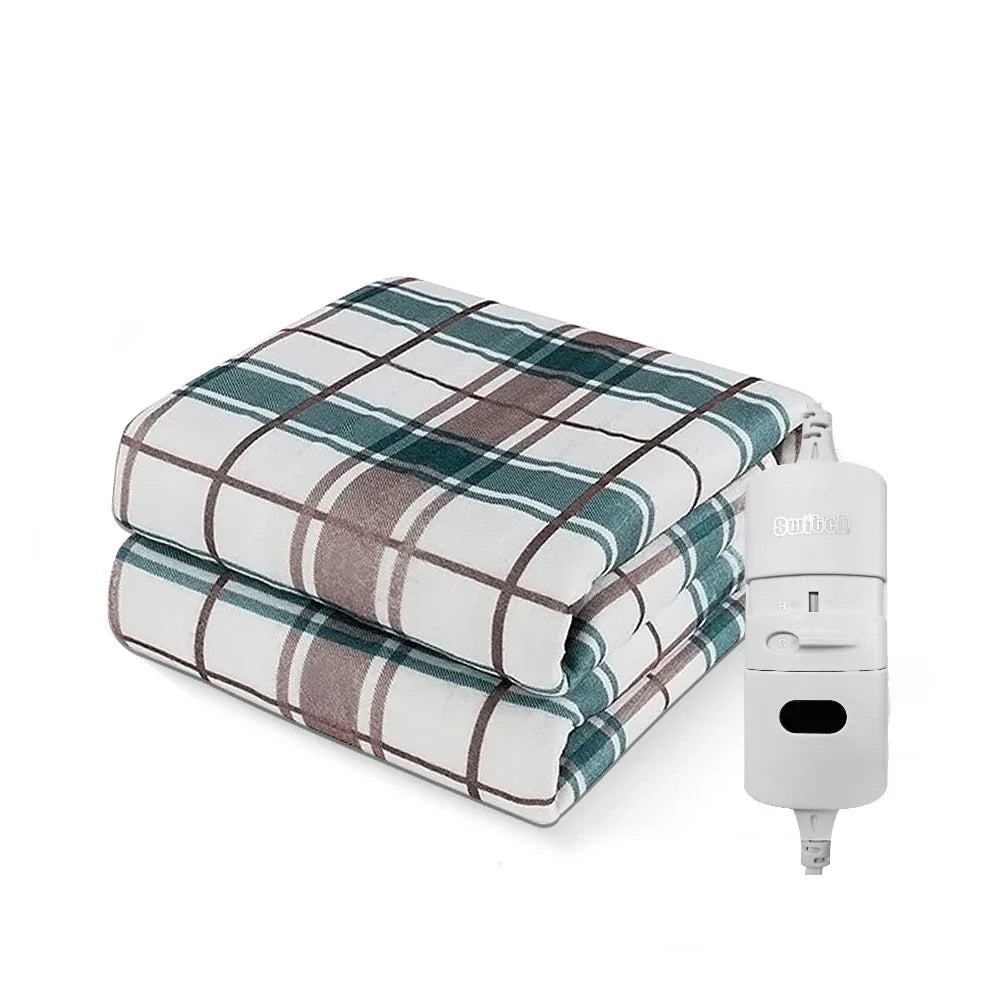 Couverture Électrique 220V – Couverture Chauffante avec Thermostat et Prise EU