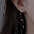Boucles d'oreilles en vagues