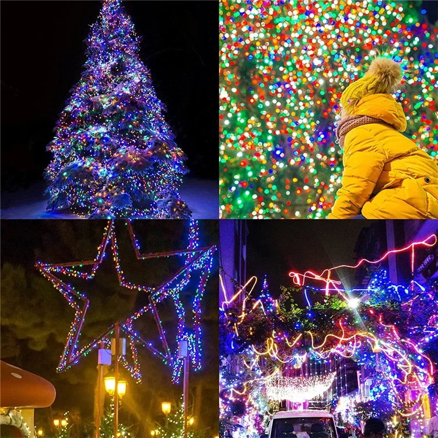 Guirlande LED Étanche pour Noël – Lumières pour Jardin & Terrasse