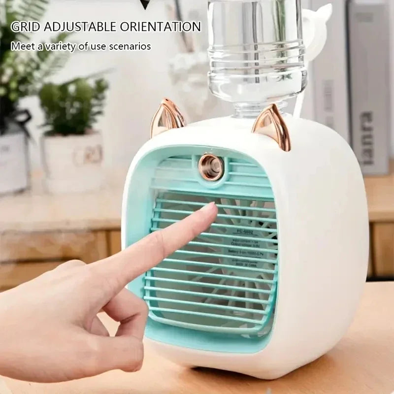 Ventilateur de climatisation mini USB avec humidificateur pour un refroidissement de bureau