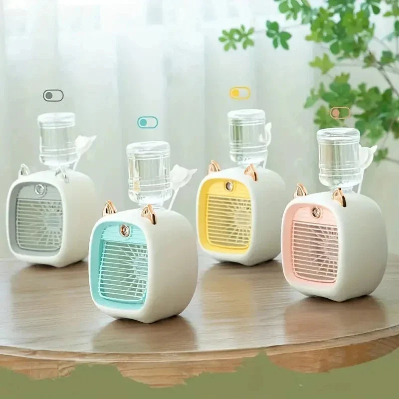 Ventilateur de climatisation mini USB avec humidificateur pour un refroidissement de bureau