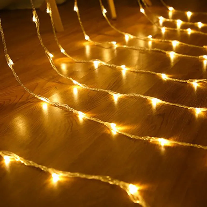 Éclairage de Rideau de Noël LED avec Changement de Couleur – Lumières Décoratives pour Fenêtre et Mur