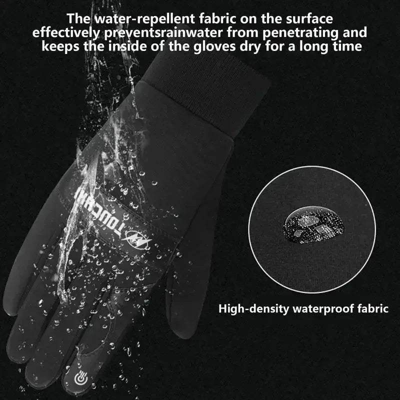 Gants Chauffants USB ThermaGlide | Imperméables & Tactiles | Chauffe-mains d'hiver pour le ski, la moto & les activités de plein air