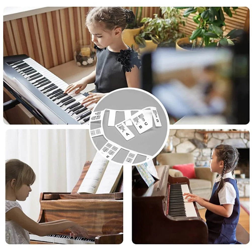 KeyboardLabel - Étiquette en Silicone Amovible pour Piano et Clavier