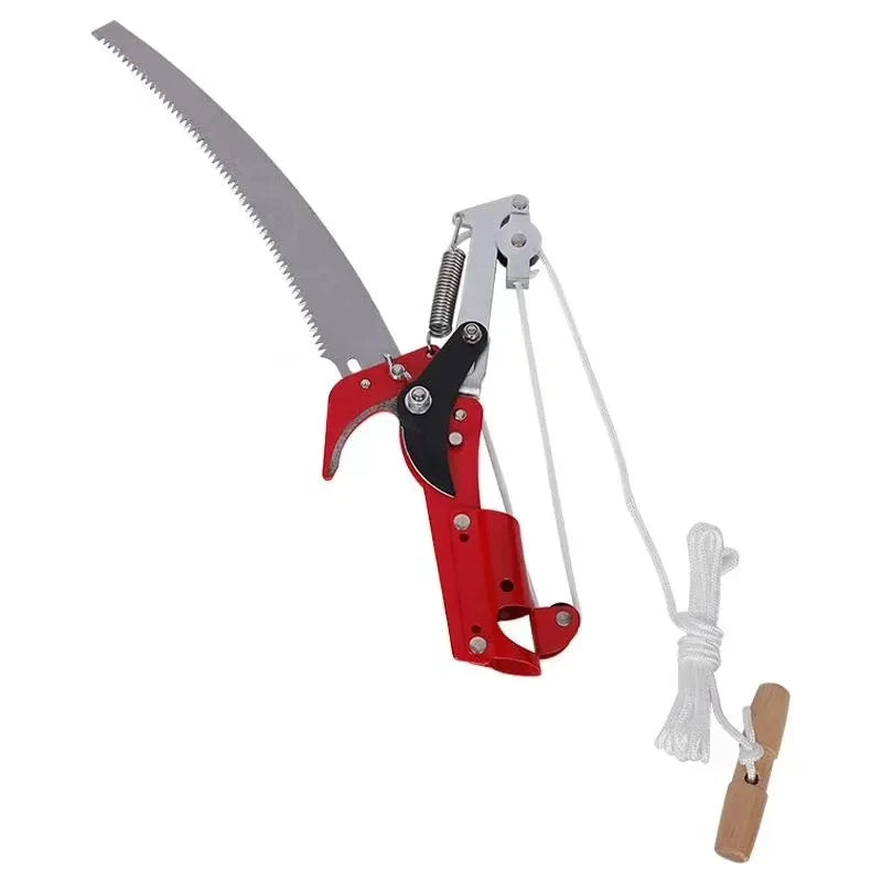 SkyCut Taille-haie télescopique | Sécateur à corde | Lame en acier SK5 | Pour arbres fruitiers et branches hautes