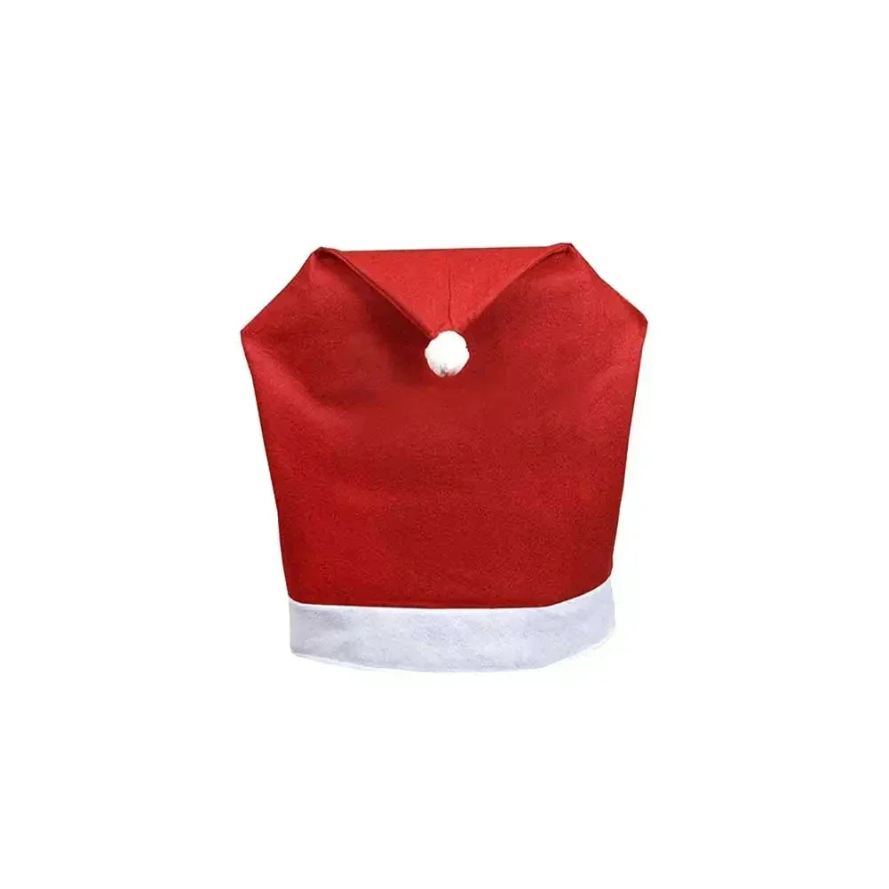 Housses de Chaise de Noël – Bonnet de Père Noël pour Chaises de Salle à Manger