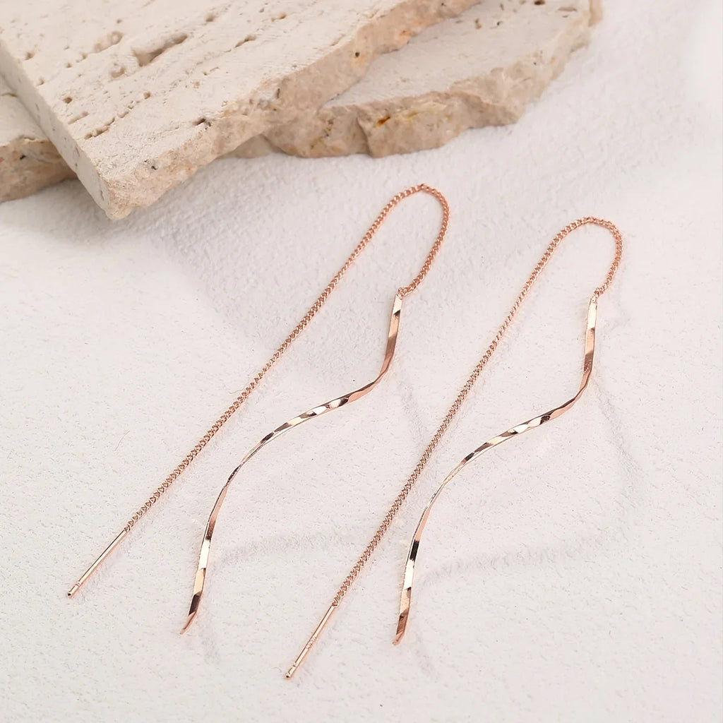 Boucles d'oreilles en vagues