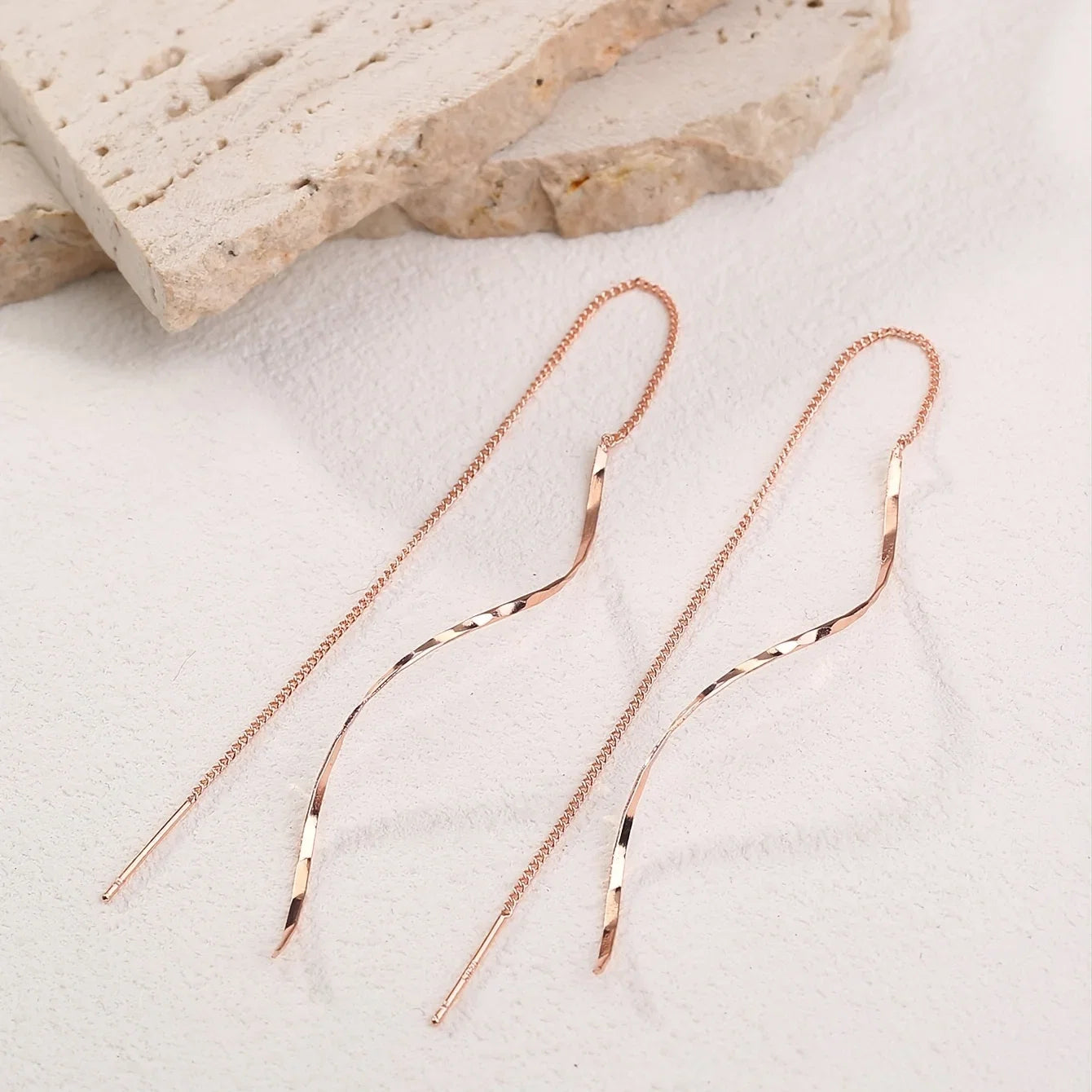 Boucles d'oreilles en vagues