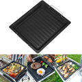 Plaque de Grill en Fonte Réversible Feurossa | Pour Grill à Gaz & Cuisinière | 25 × 30 cm | Pour Pizza, Viande, Légumes & Poisson