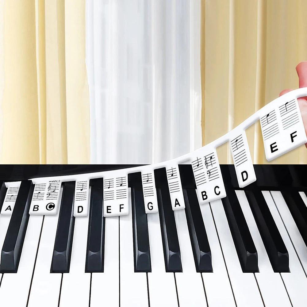 KeyboardLabel - Étiquette en Silicone Amovible pour Piano et Clavier