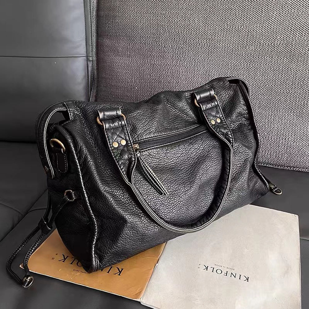 Sac À Main Noir Pour Les Cours – Élégance Rétro Et Praticité Moderne