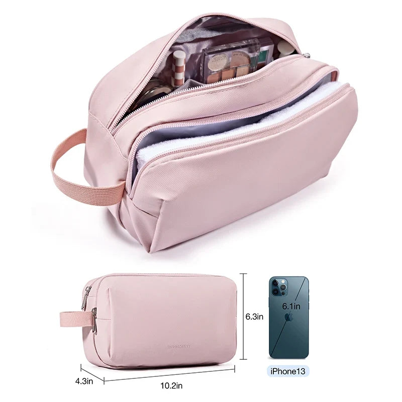 Kosmetixo Trousse de Toilette Imperméable pour Femmes & Hommes | Trousse de Toilette Légère en S/M/L | Accessoire de Voyage pour Produits de Soins & Maquillage | Organisateur de Voyage Unisexe
