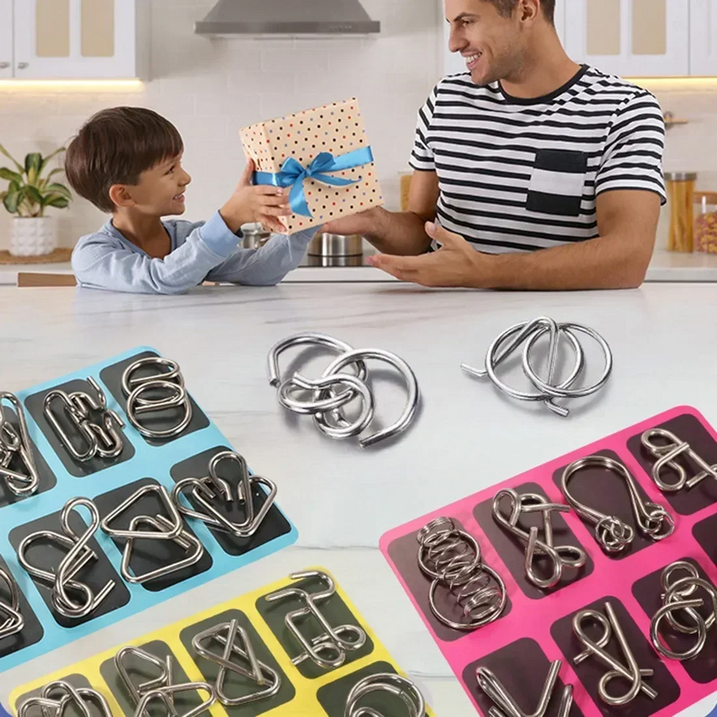 Kletshuts™ MetalPuzzles : Casse-têtes Métalliques pour Enfants