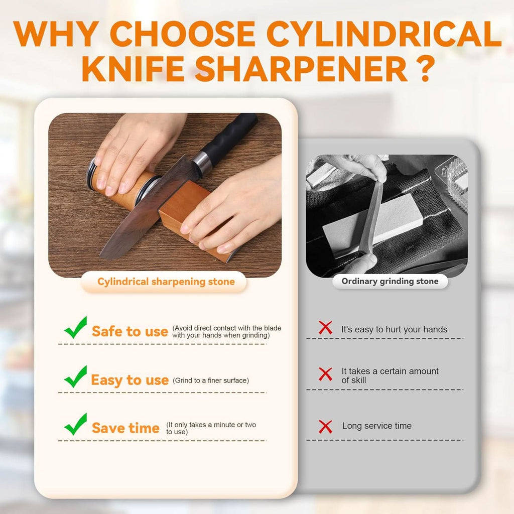 SHARPEDGE – Affûteur de couteaux professionnel avec rouleau en diamant