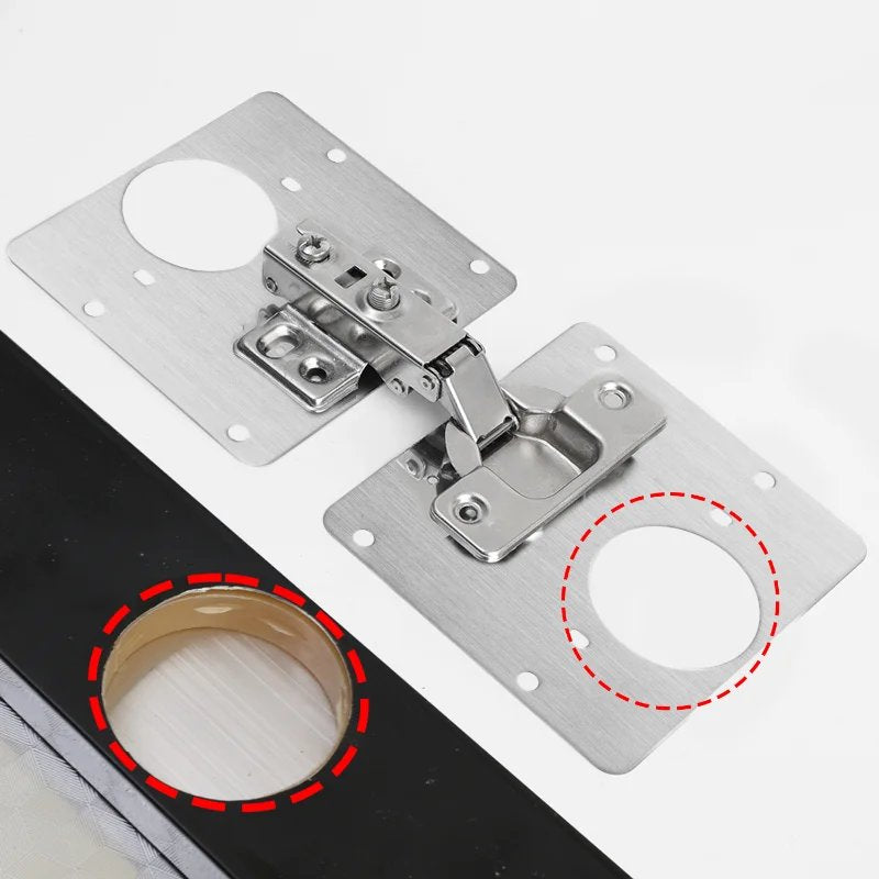 HingePlate 1+1 GRATUIT : Réparation de Charnières de Meubles DIY Plaque Latérale