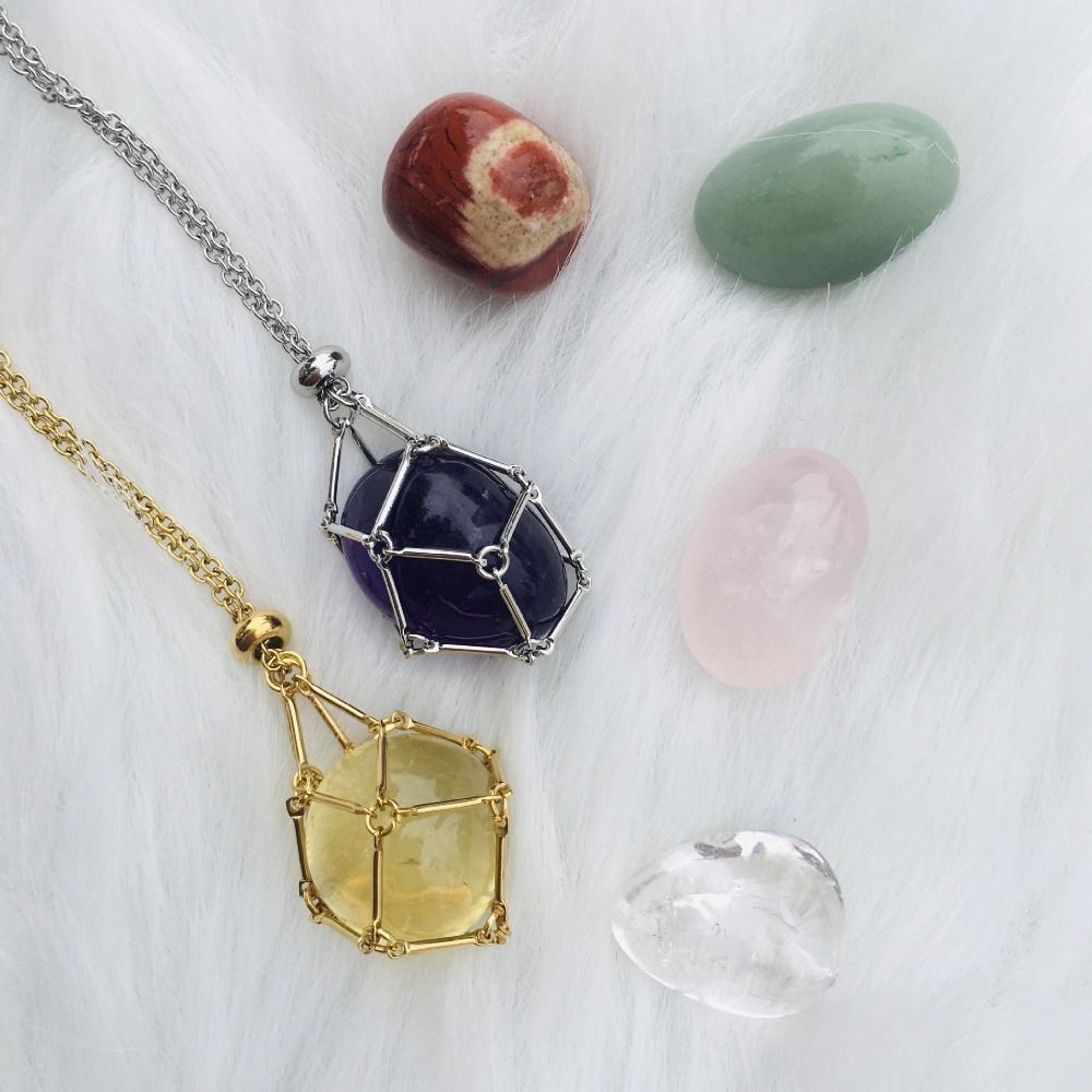 JoyauDiamanté™ - Collier en Pierre de Cristal Interchangeable pour un Style Radieux et une Harmonie Intérieure