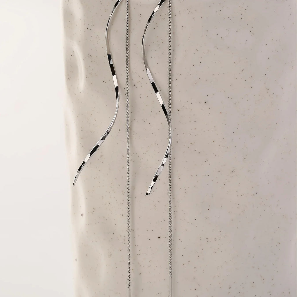 Boucles d'oreilles en vagues