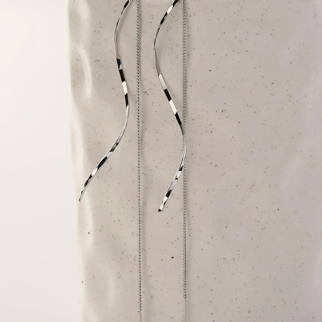 Boucles d'oreilles en vagues