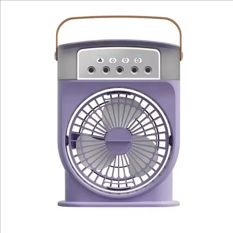 Ventilateur de Refroidissement Portable avec Humidificateur et Veilleuse LED
