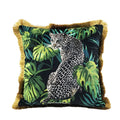 Housse de Coussin Animaux de la Jungle Rétro pour Décoration de Canapé