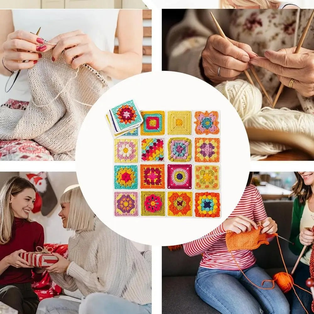CrochetCards : Ensemble de Cartes Guide de Crochet Carré