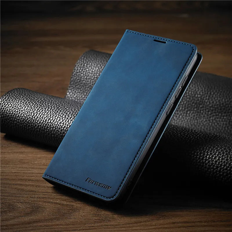 Sandsberg | Étui en cuir Wallet pour iPhone | Fonction de support magnétique pour cartes | Plusieurs couleurs