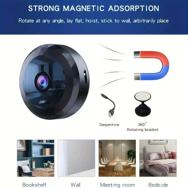 Skanto Skanto | Caméra Mini WiFi Magnétique 1080P HD pour Surveillance Discrète