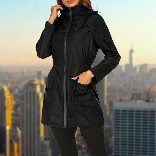 Veste de Pluie Femme – Veste Élégante Imperméable pour Temps Pluvieux