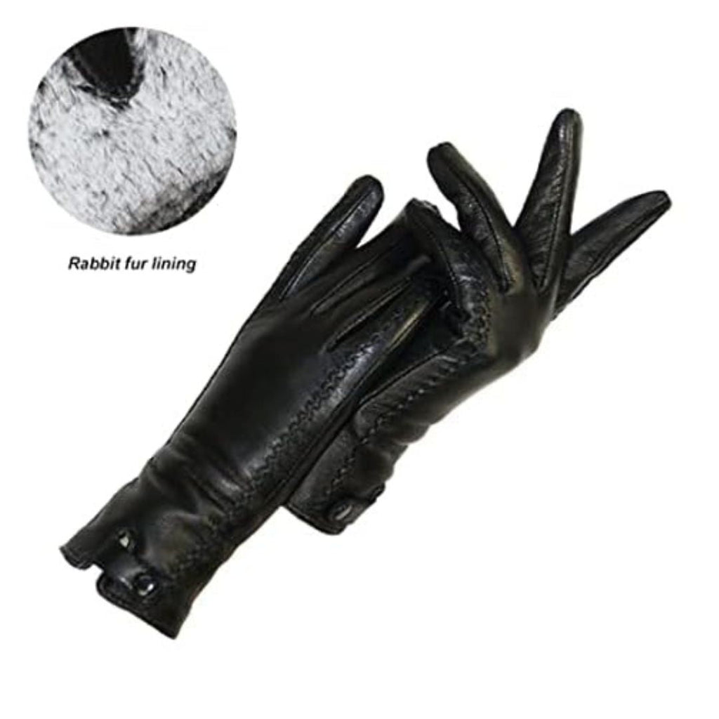 Gants en cuir Kristy Winter | Vintage et élégant
