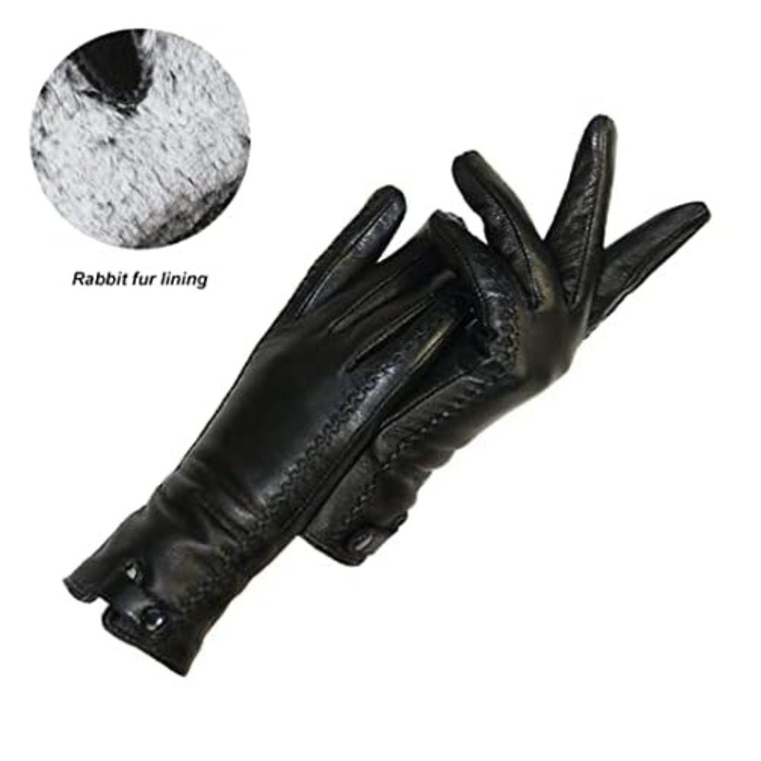Gants en cuir Kristy Winter | Vintage et élégant