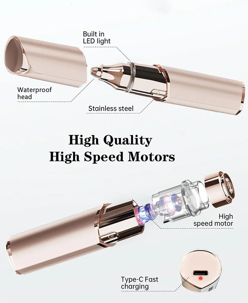 Tondeuse à Cheveux - 2 en 1 Électrique pour Sourcils et Visage