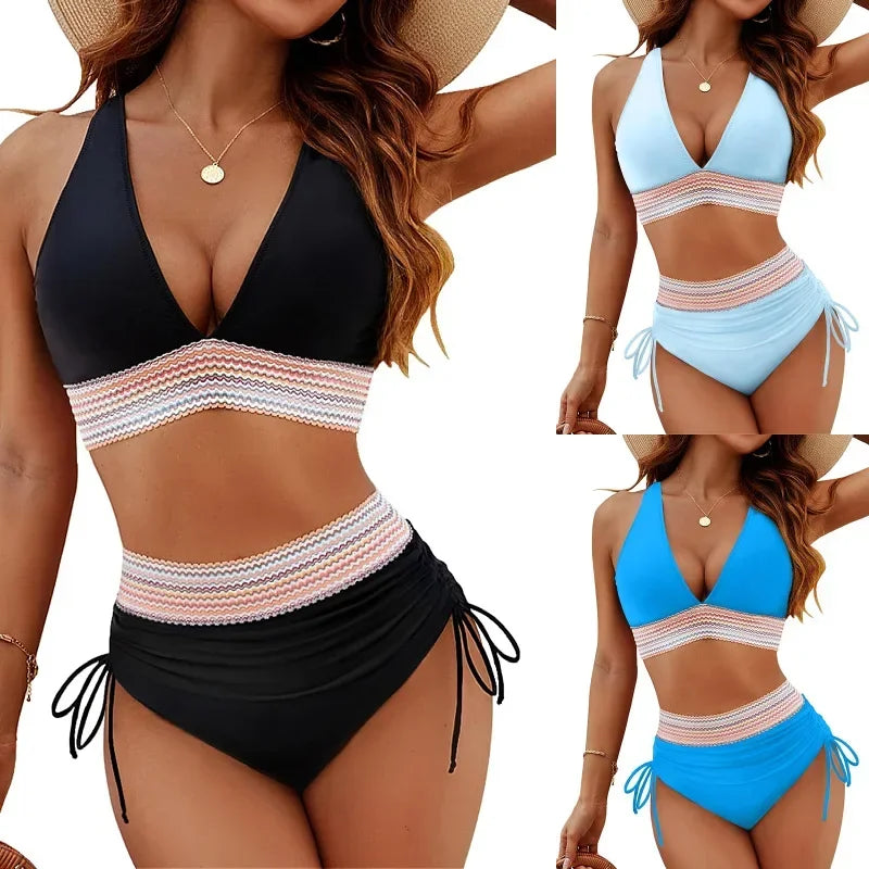 Greta™ – Ensemble de bikini avec contrôle du ventre et taille haute