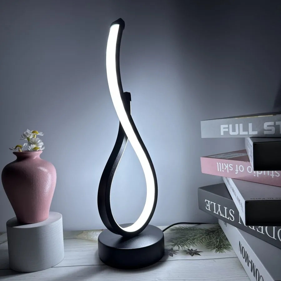 Lumoara Lampe de Table LED | Dimmable | 3 Couleurs de Lumière | Design Moderne