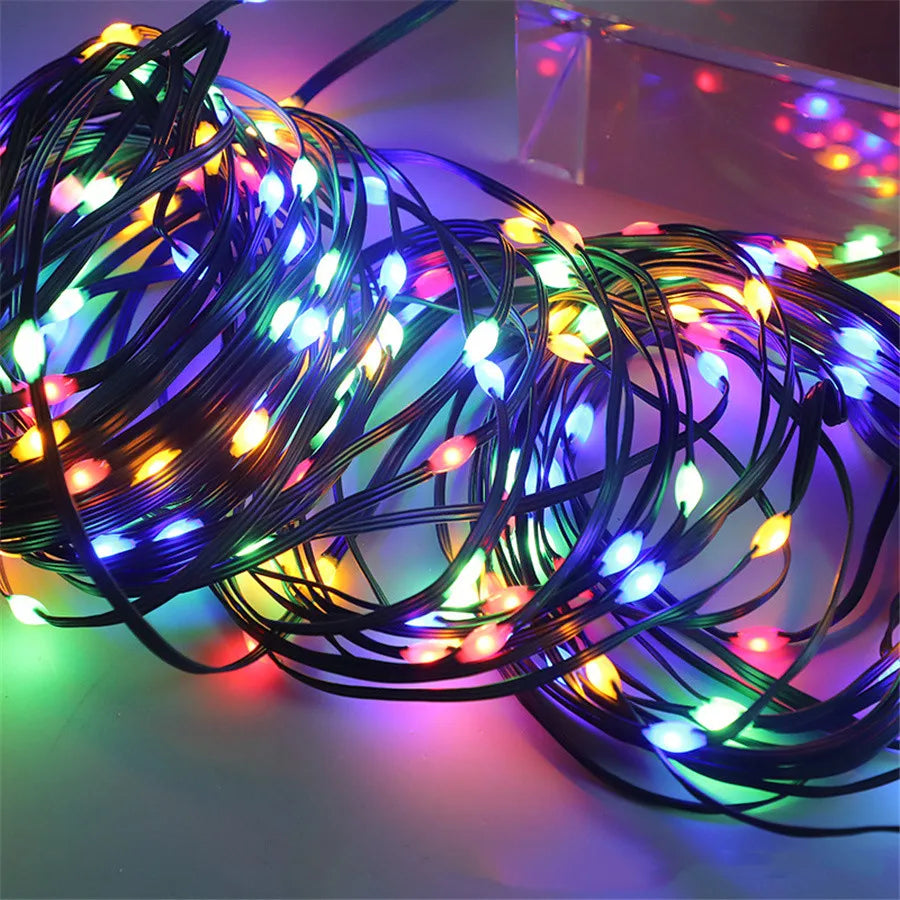 Guirlande LED Étanche pour Noël – Lumières pour Jardin & Terrasse