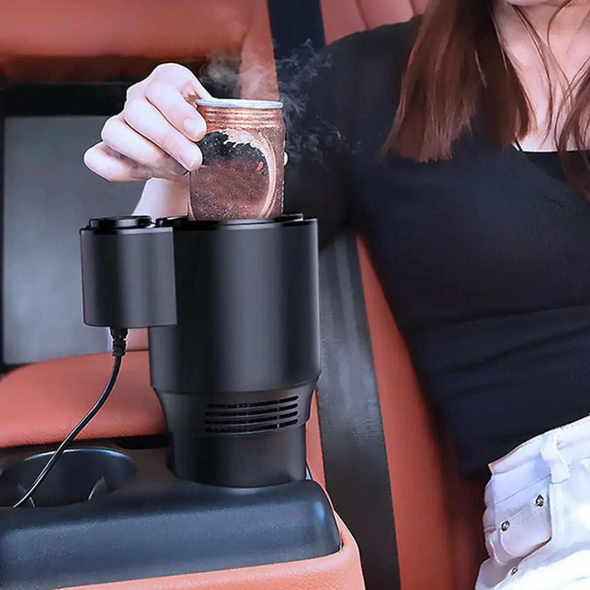 Support de Tasse Chauffant et Réfrigérant – Support Électrique pour Tasse dans la Voiture