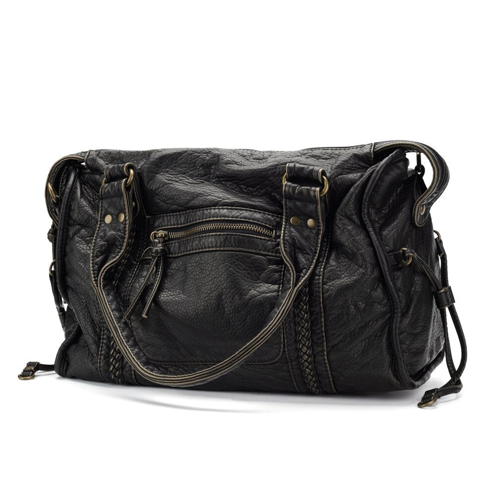 Sac À Main Noir Pour Les Cours – Élégance Rétro Et Praticité Moderne