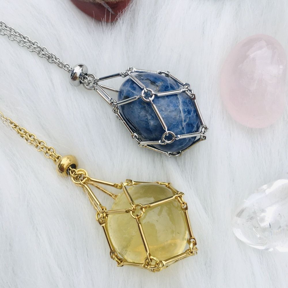 JoyauDiamanté™ - Collier en Pierre de Cristal Interchangeable pour un Style Radieux et une Harmonie Intérieure