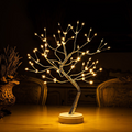 Arbre de Lumière Magique - Lampe de Table LED Sans Fil Apaisante - Design Unique avec Branches Ajustables