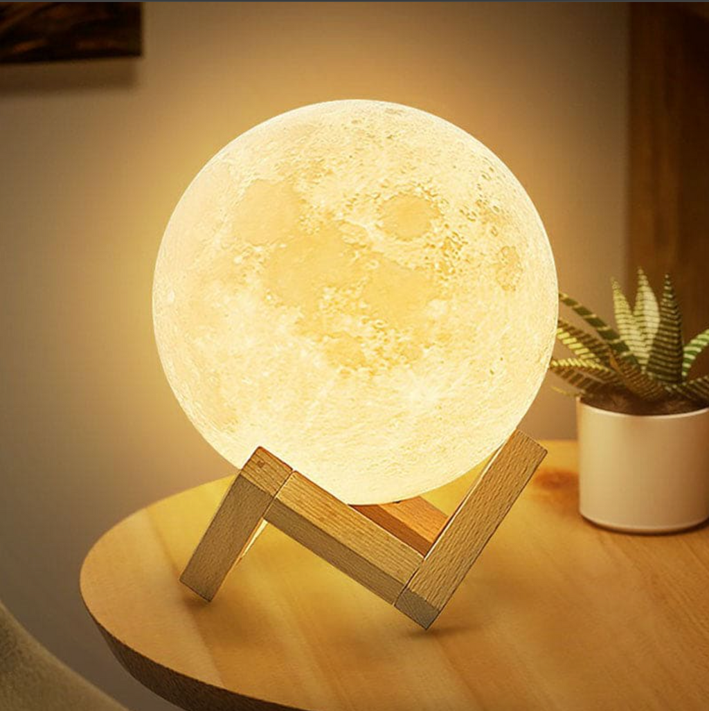 Lampe de Table LED Rechargeable Sans Fil - Lampe Lune Magique - Salon | Lampe de Chevet