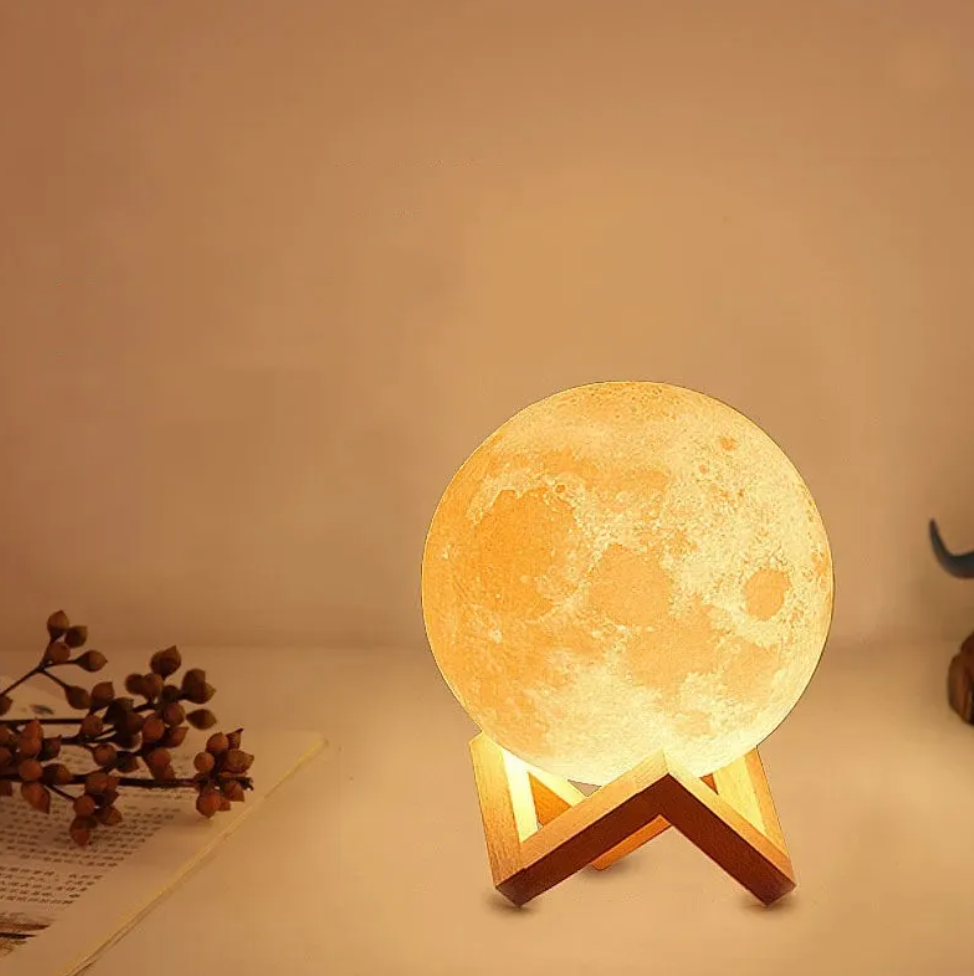 Lampe de Table LED Rechargeable Sans Fil - Lampe Lune Magique - Salon | Lampe de Chevet