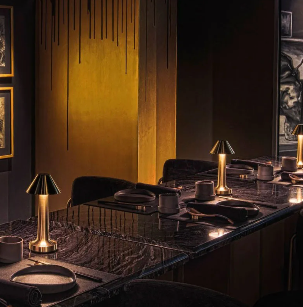Lampe de Table LED Dimmable Sans Fil LuxLamp - Moderne via Touch | Salon | Lampe de Lecture | Lampe de Chevet